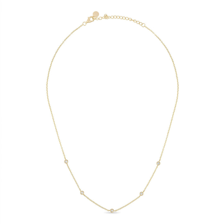5-Station Bezel Necklace