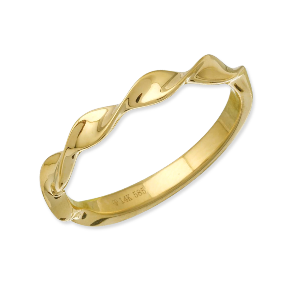 14K Twist Ring