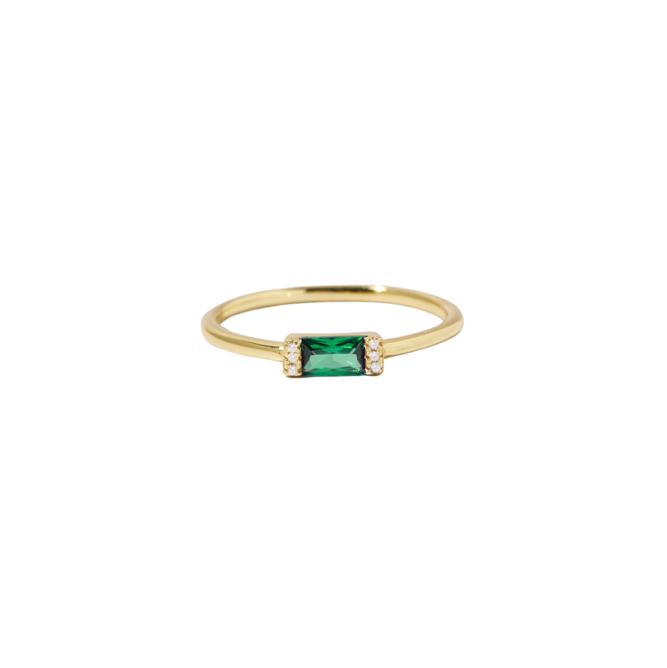 Gemstone Baguette Ring