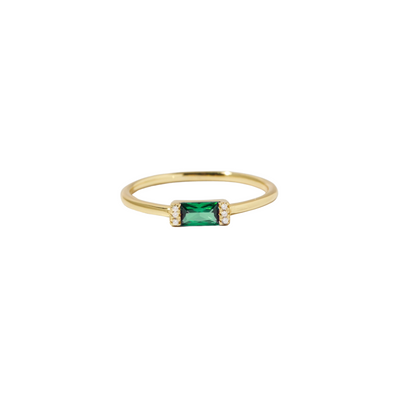Gemstone Baguette Ring