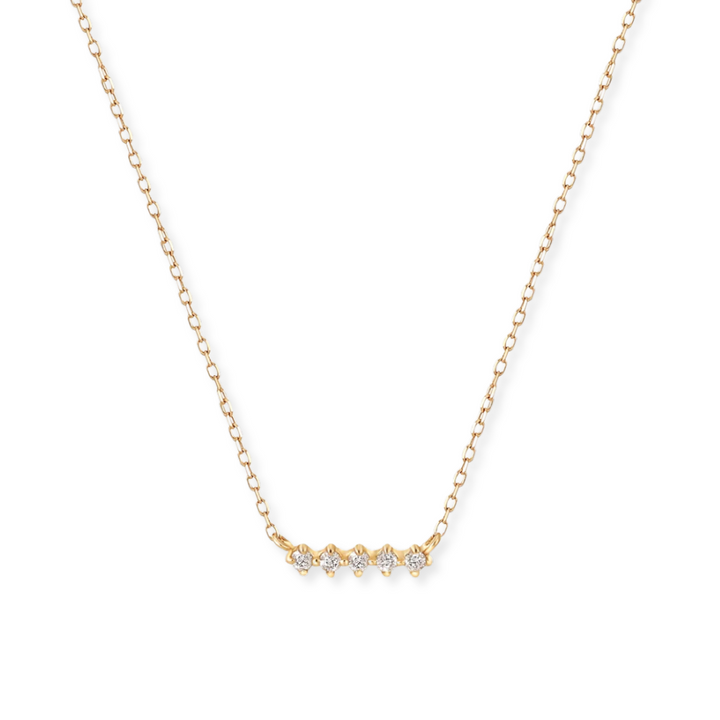 14K Lab Grown Diamond Bar Necklace