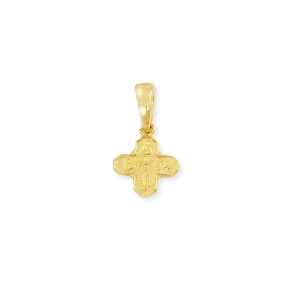 14K Four-Way Cross Medal