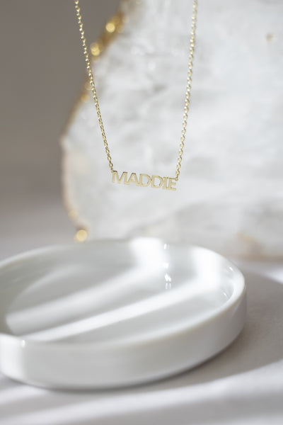 Bold Letters Personalized Necklace