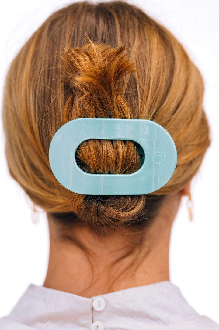 Round Flat Hair Clip | Totally Turquoise