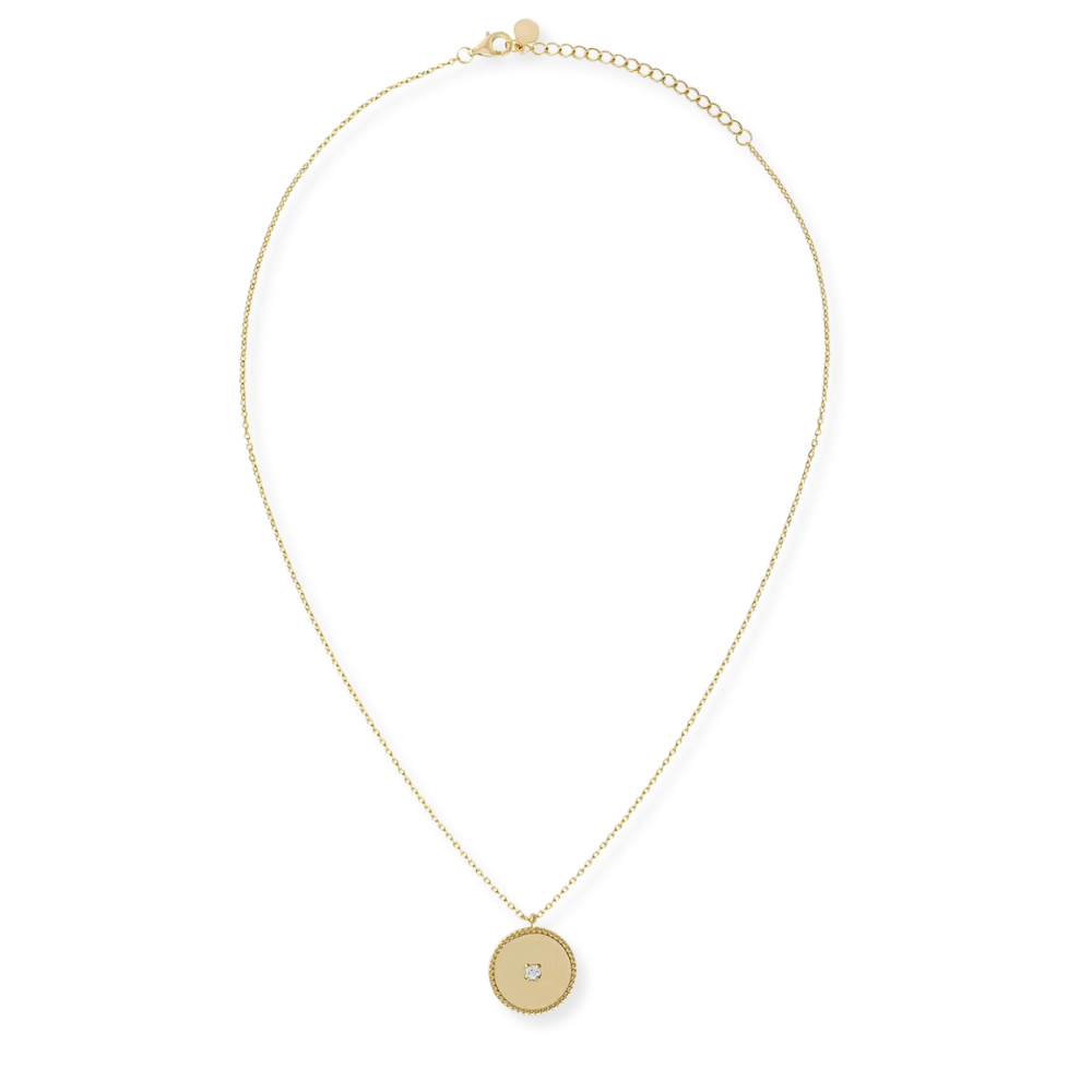 Disc Pendant Necklace