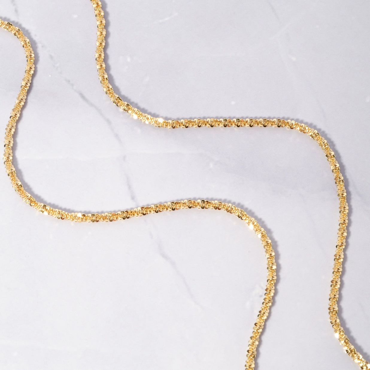 Diamond Cut Chain Necklace