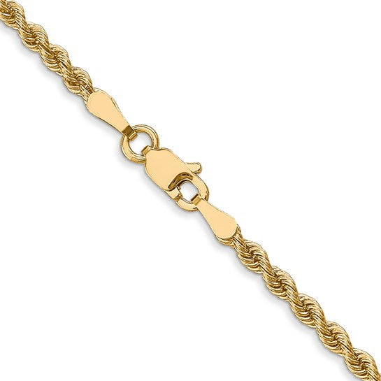 10K Solid Rope Chain Necklace