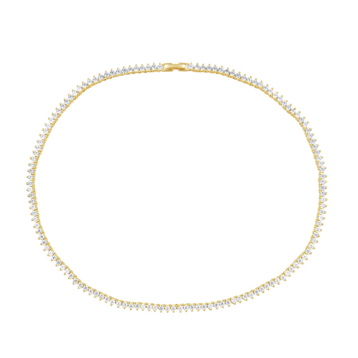 3-Prong Tennis Necklace