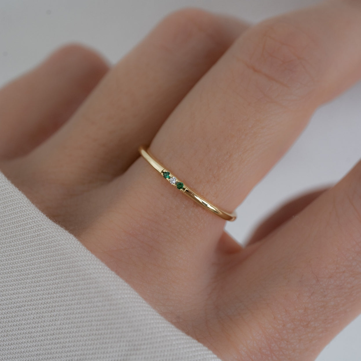 Gemstone 3-Stone Ring