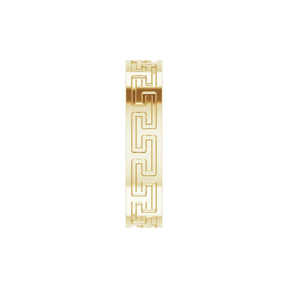 14K Greek Key Band