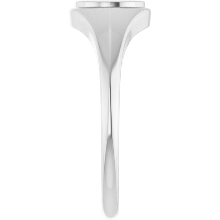 14K Round Signet Ring