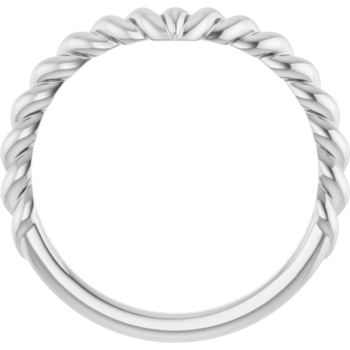 14K Rope Contour Band