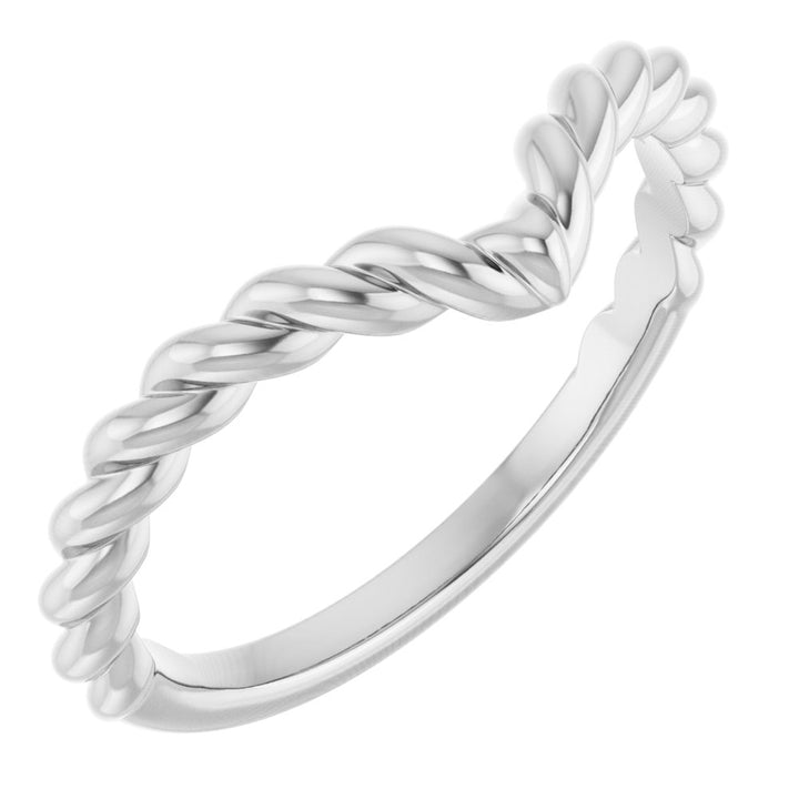 14K Rope Contour Band