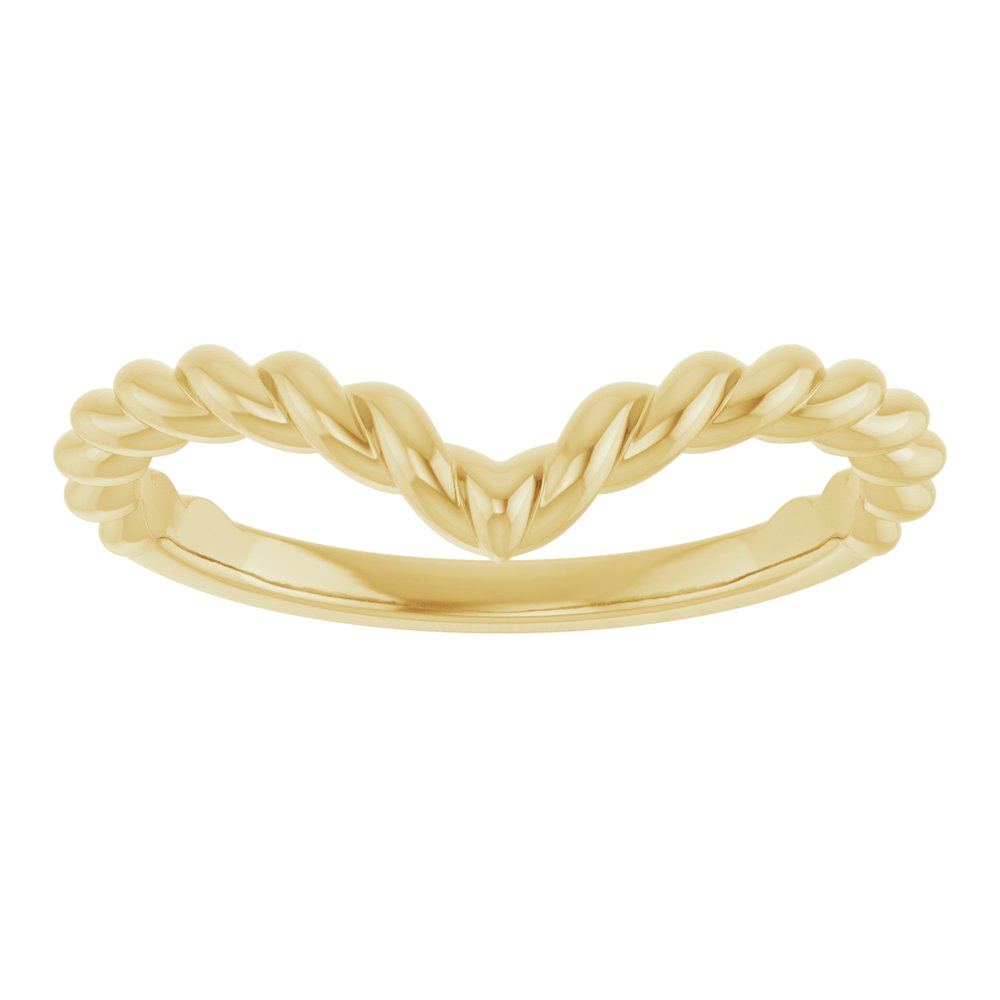 14K Rope Contour Band