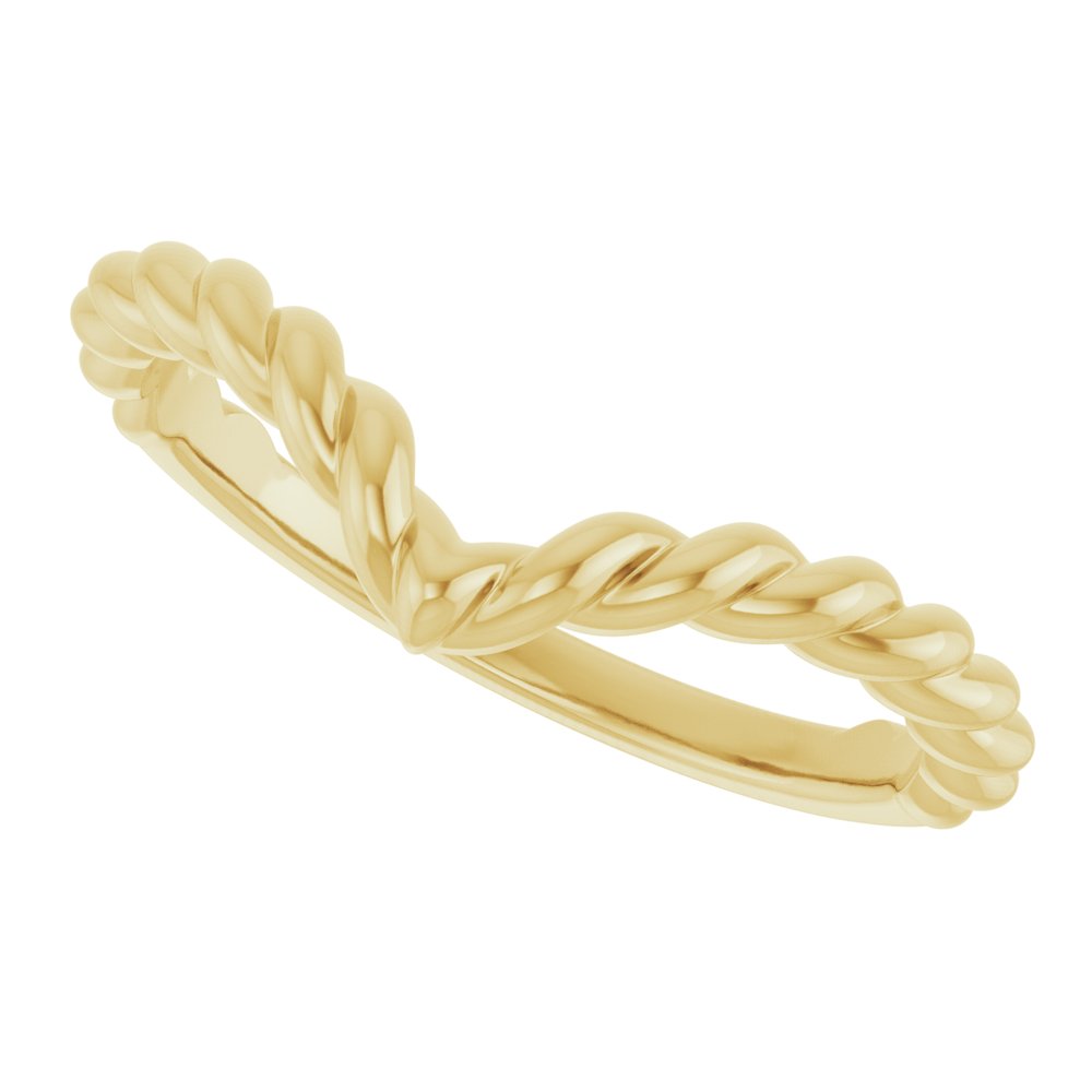 14K Rope Contour Band