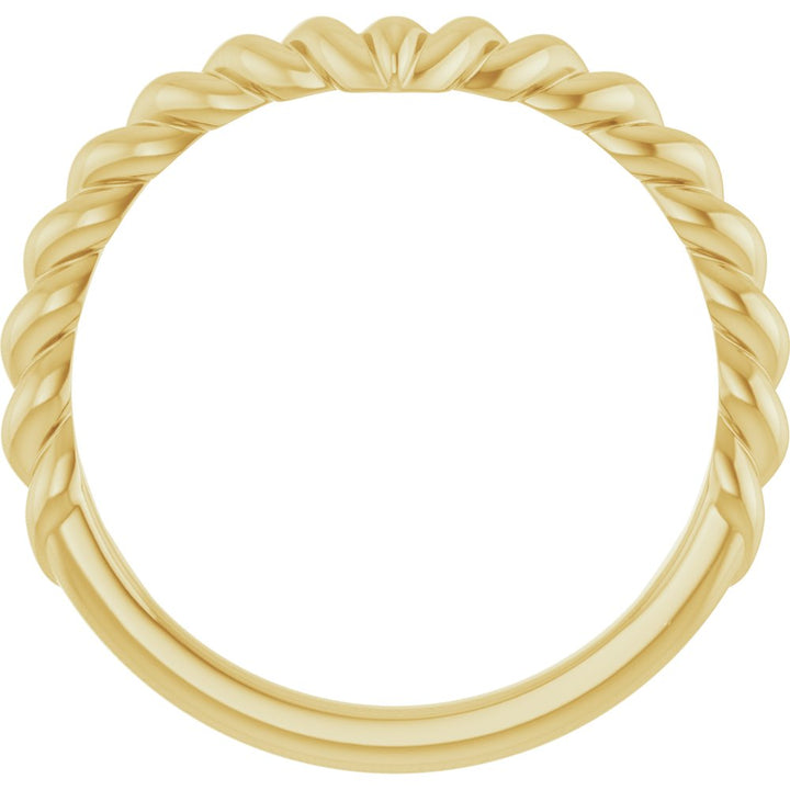 14K Rope Contour Band