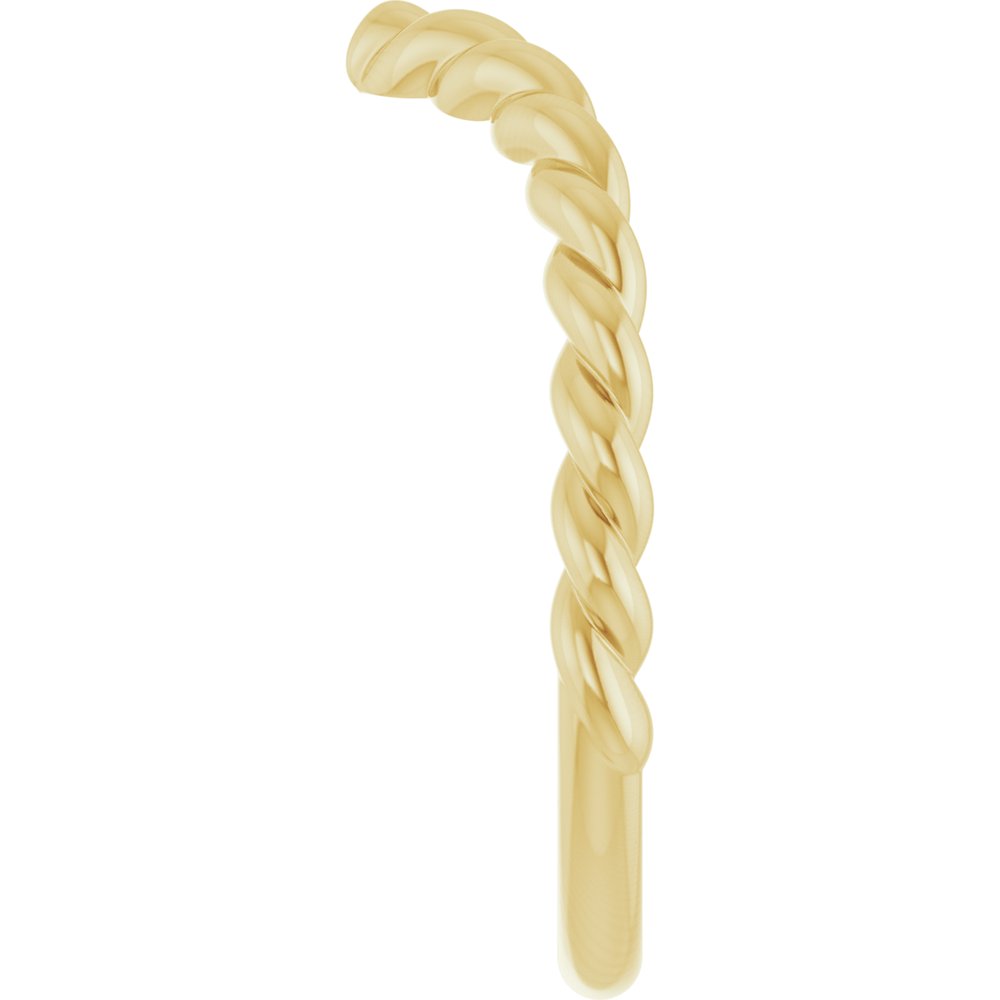 14K Rope Contour Band