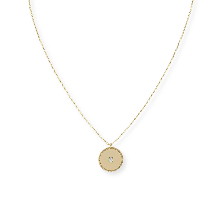 Disc Pendant Necklace