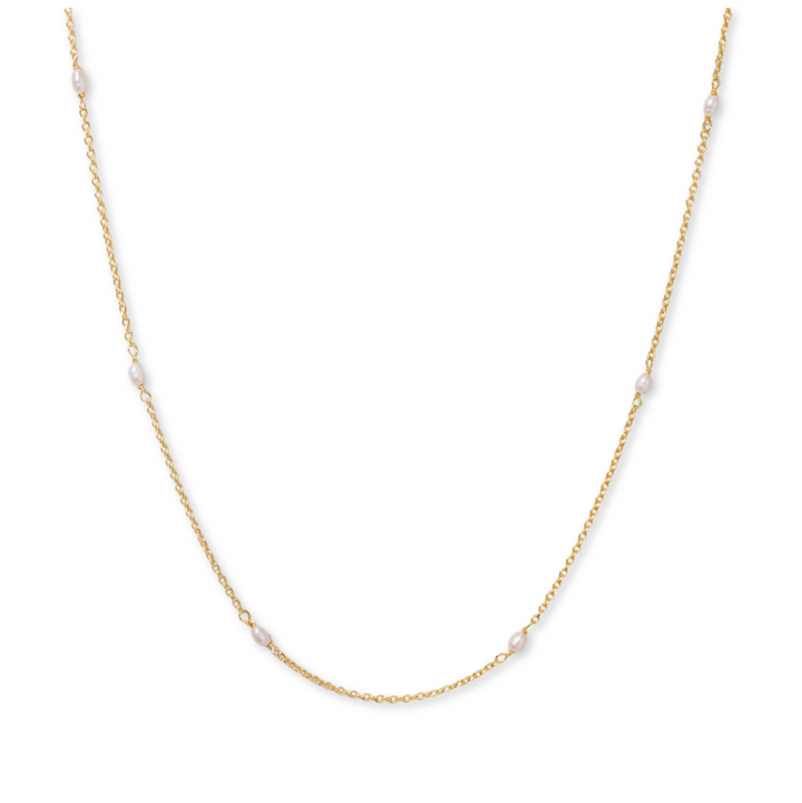 Dainty Beaded Pearl Necklace