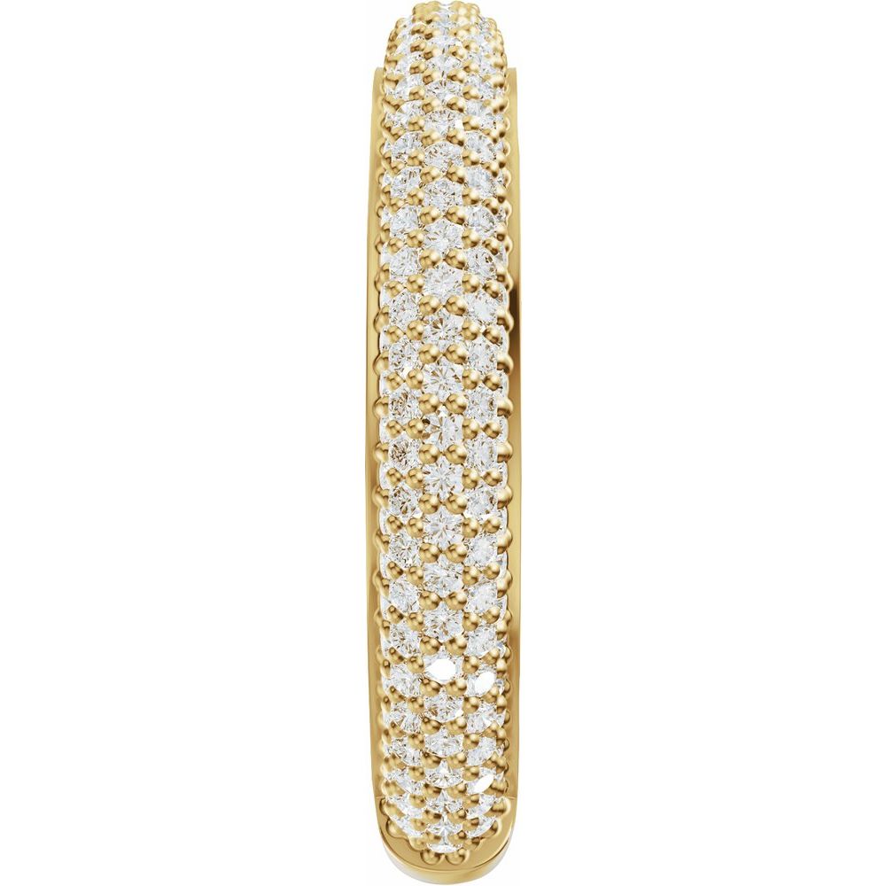 14K Pave Diamond Anniversary Band