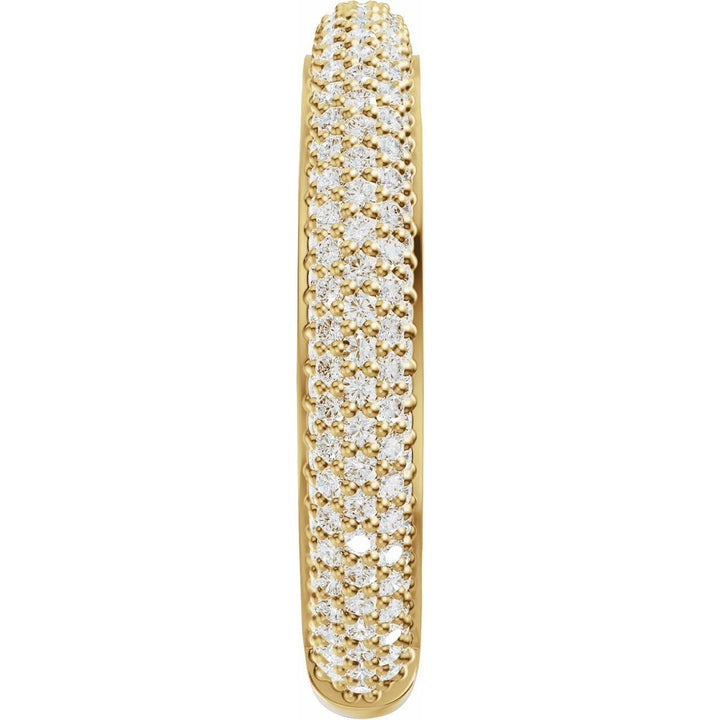 14K Pave Diamond Anniversary Band