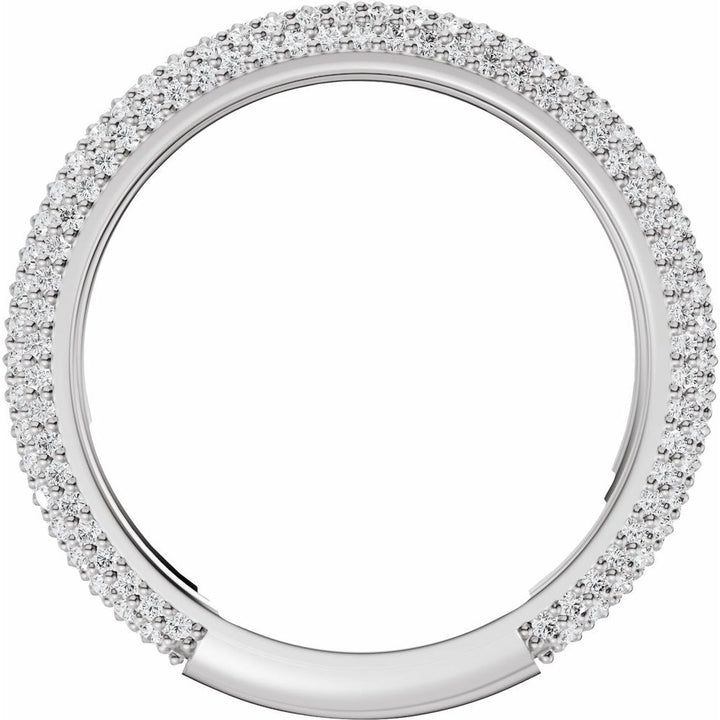 14K Pave Diamond Anniversary Band