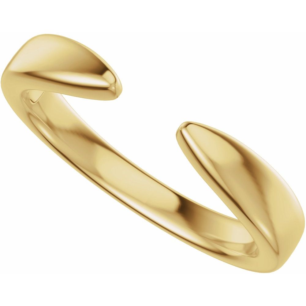 14K Reverse Tapered Open Band
