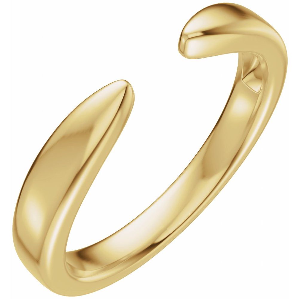 14K Reverse Tapered Open Band