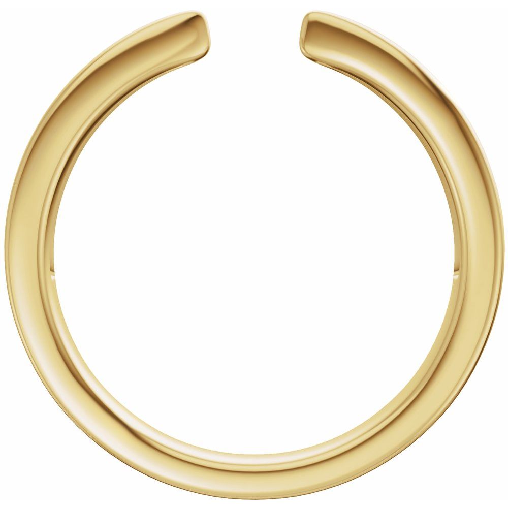 14K Reverse Tapered Open Band