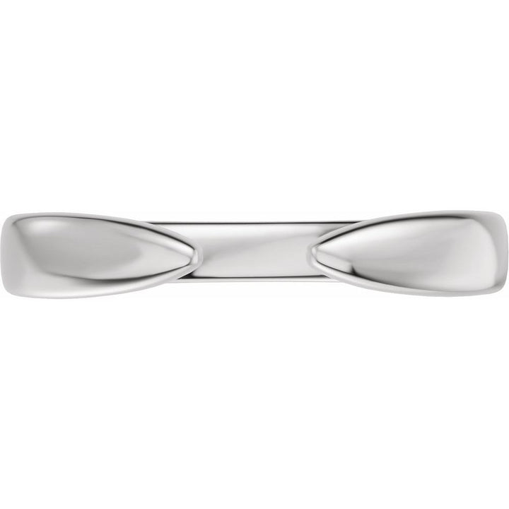 14K Reverse Tapered Open Band