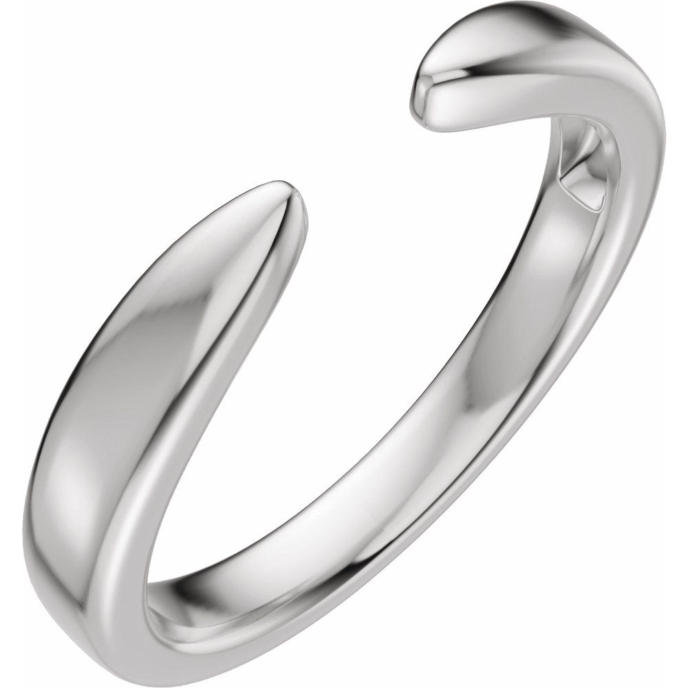 14K Reverse Tapered Open Band