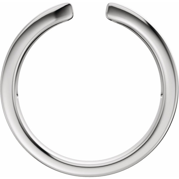 14K Reverse Tapered Open Band