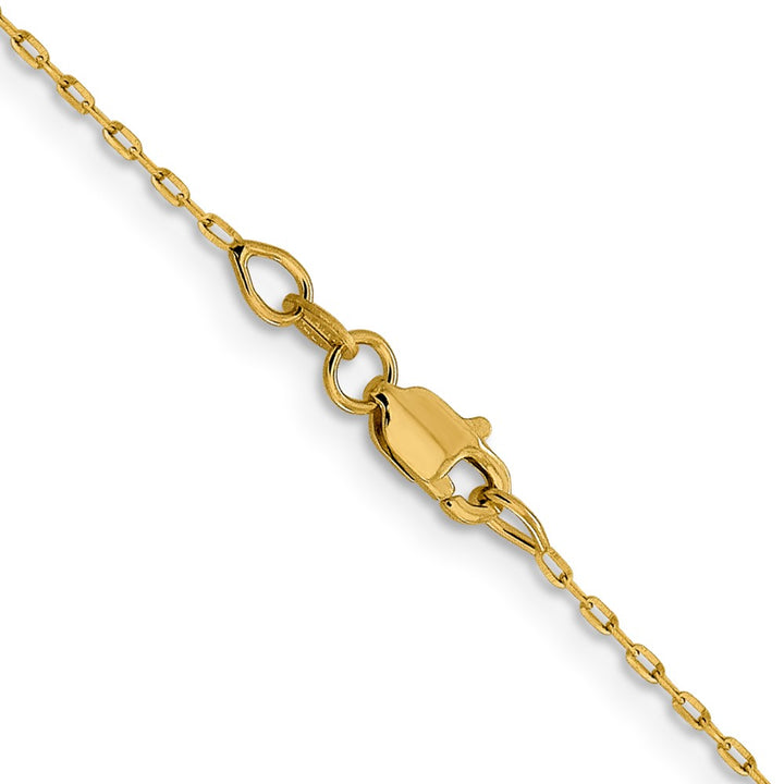 14K Diamond-Cut Petite Paperclip Chain