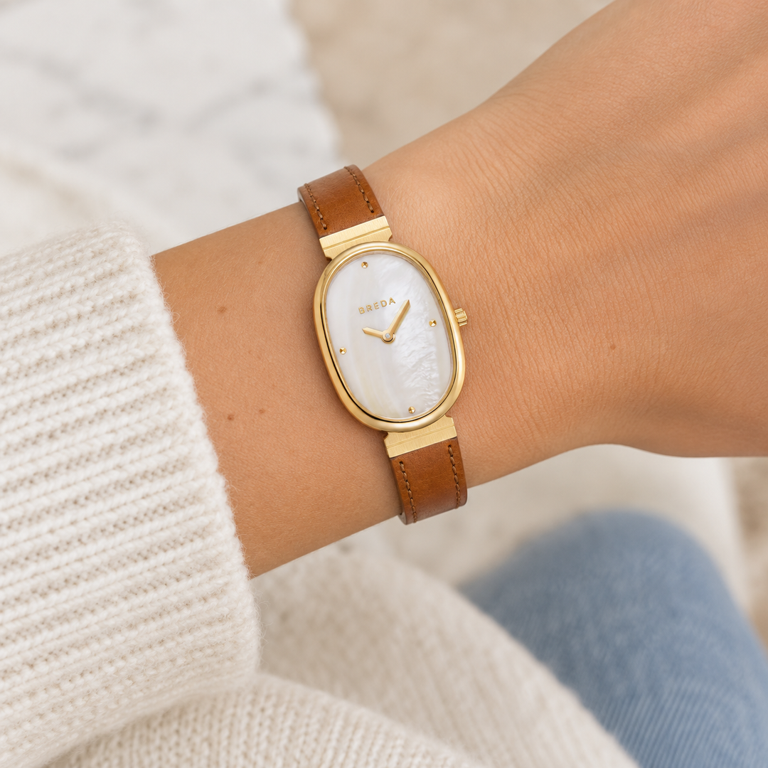 Jane Leather Band Watch