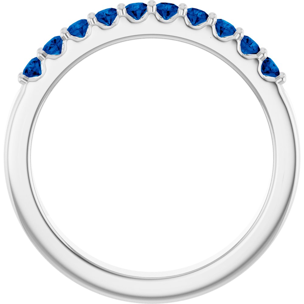 14K Gemstone & Diamond Double Row Ring
