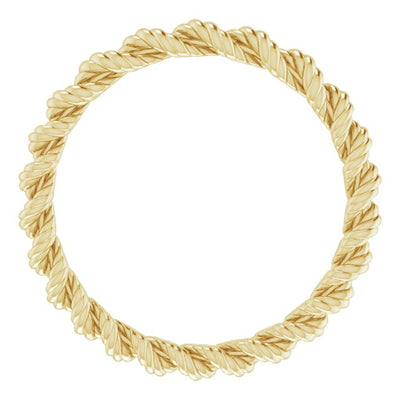 14K Twisted Rope Band