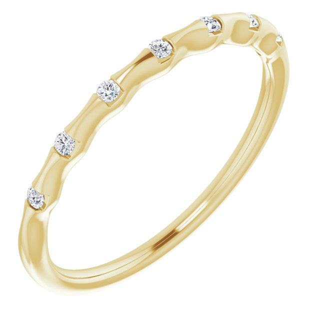14K .06 CTW Natural Diamond Stackable Ring