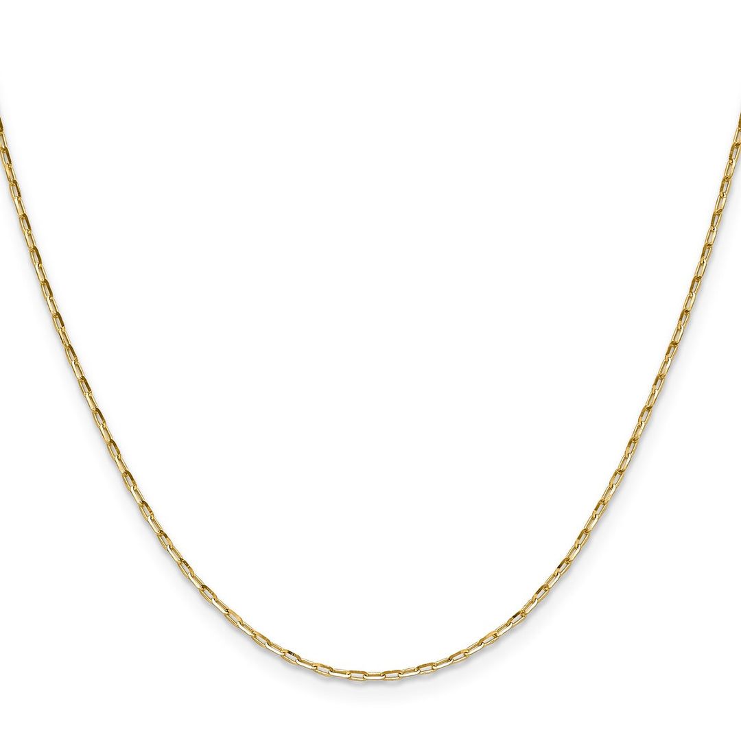 14K Diamond-Cut Petite Paperclip Chain