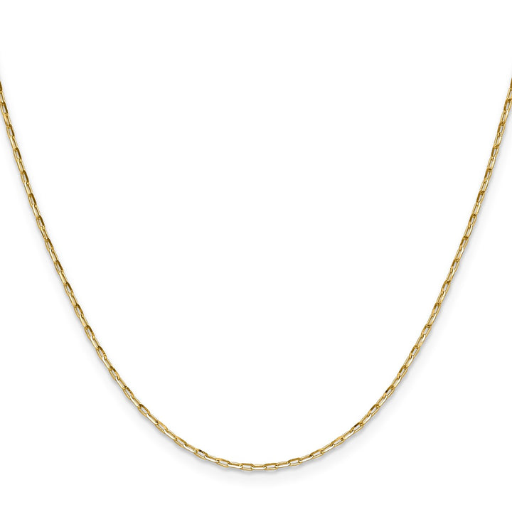 14K Diamond-Cut Petite Paperclip Chain
