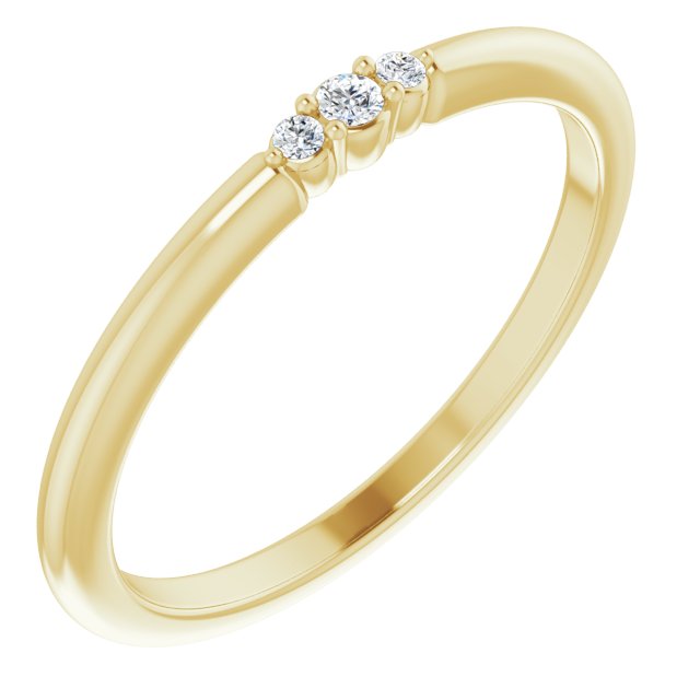 14K .03 CTW Natural Diamond Glimmer Ring