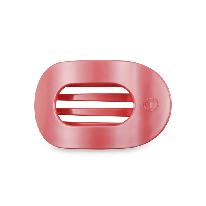 Round Flat Hair Clip | Calming Coral