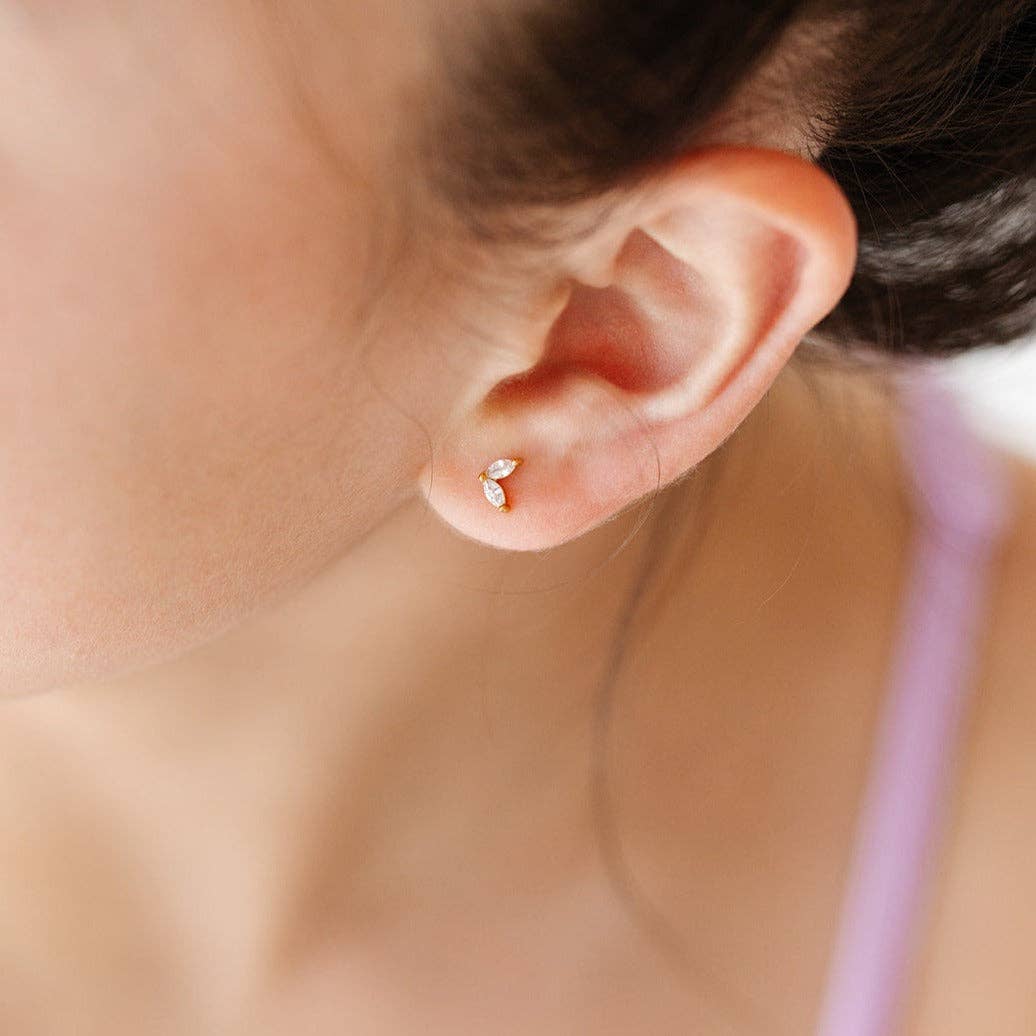 Duo Marquise Studs