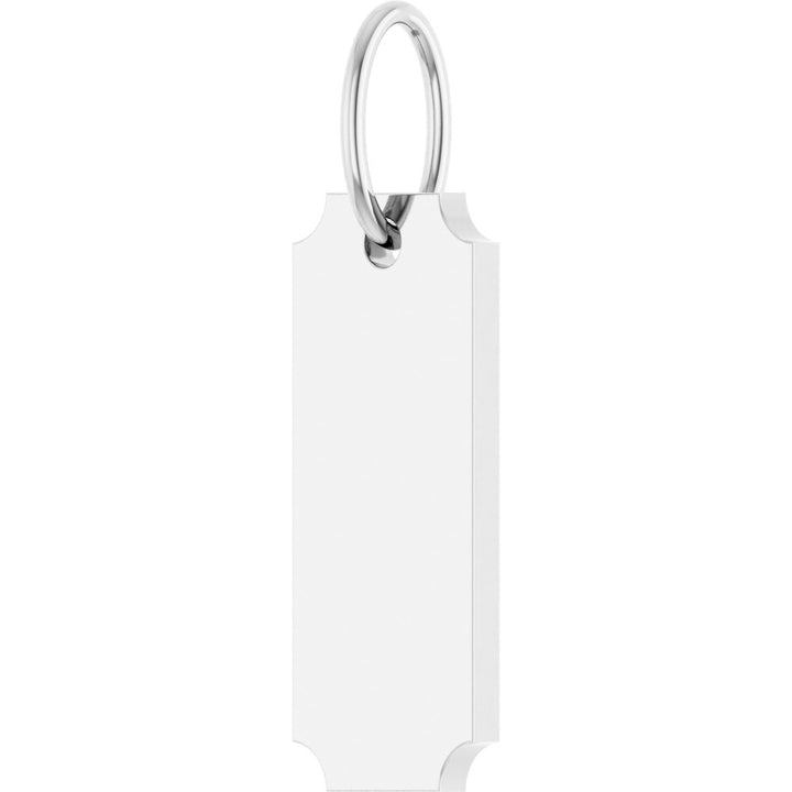 14K Engravable Dog Tag Pendant