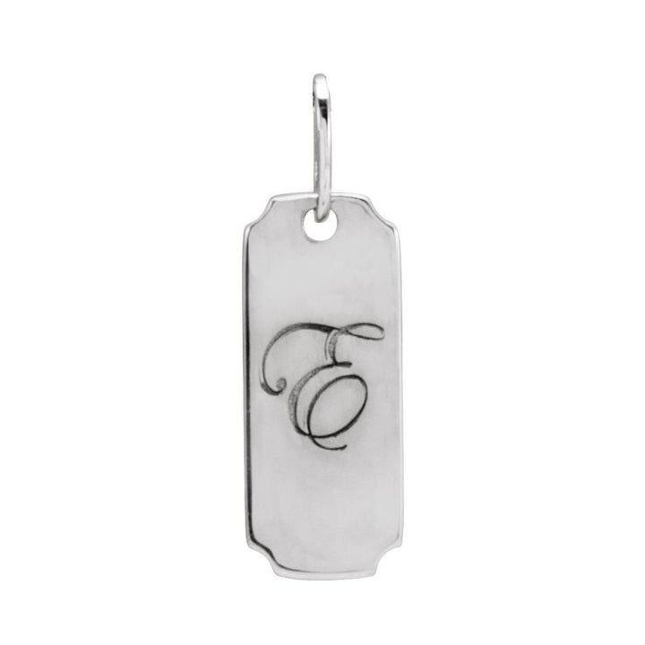 14K Engravable Dog Tag Pendant