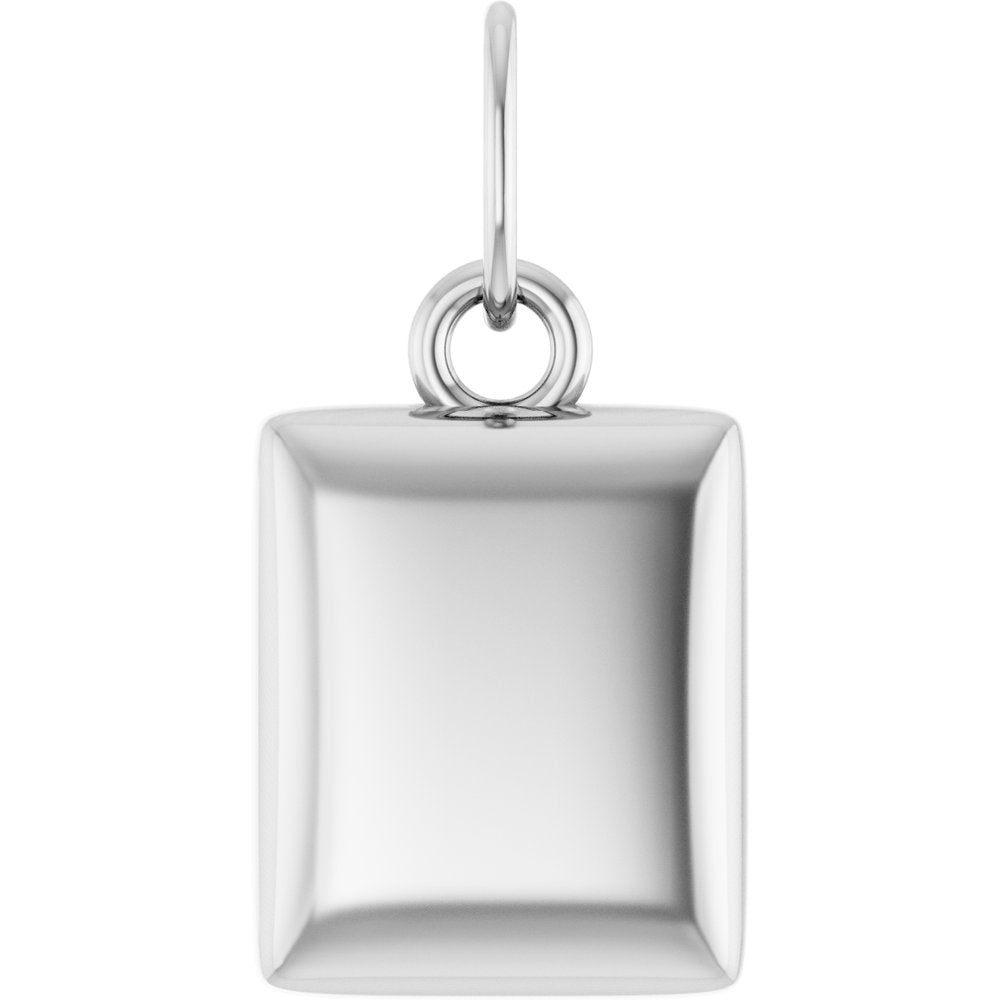 Puffed Dog Tag Pendant