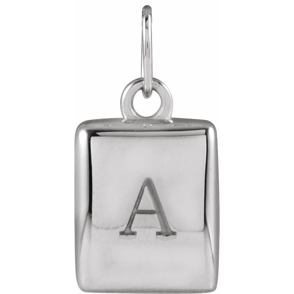 Puffed Dog Tag Pendant