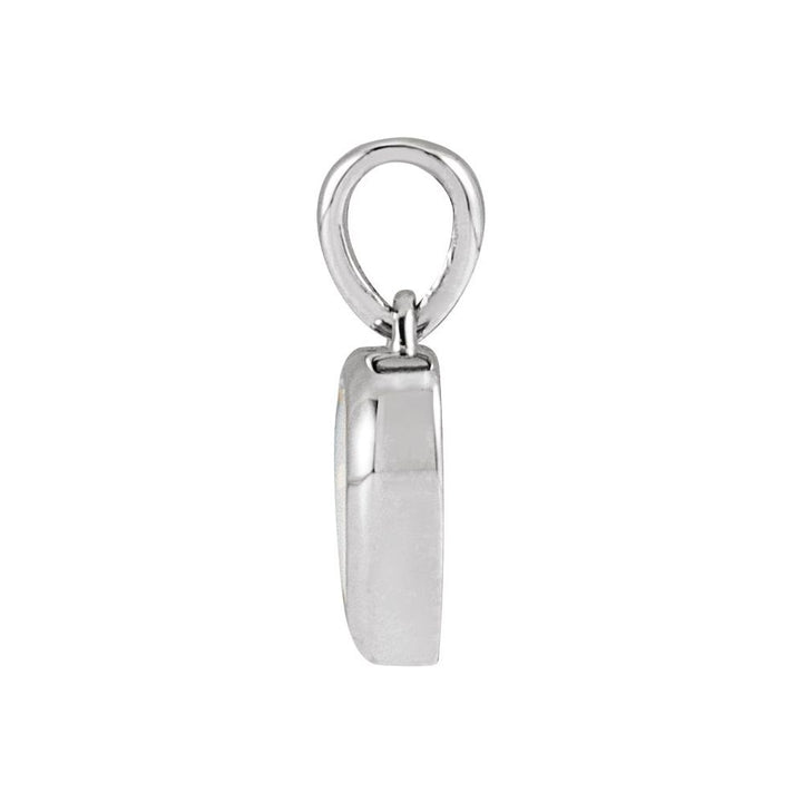 14K Opal Cabochon Heart Pendant