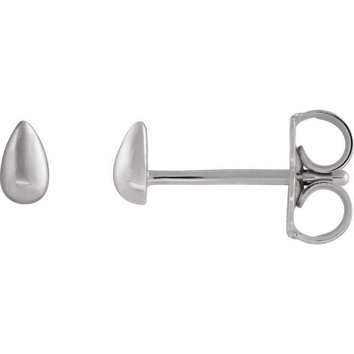 14K Teardrop Stud