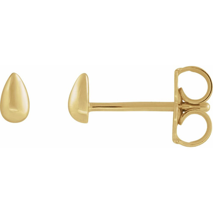 14K Teardrop Stud