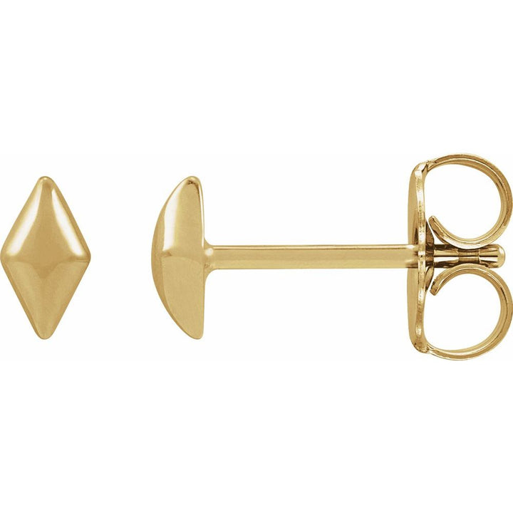 14K Geometric Stud